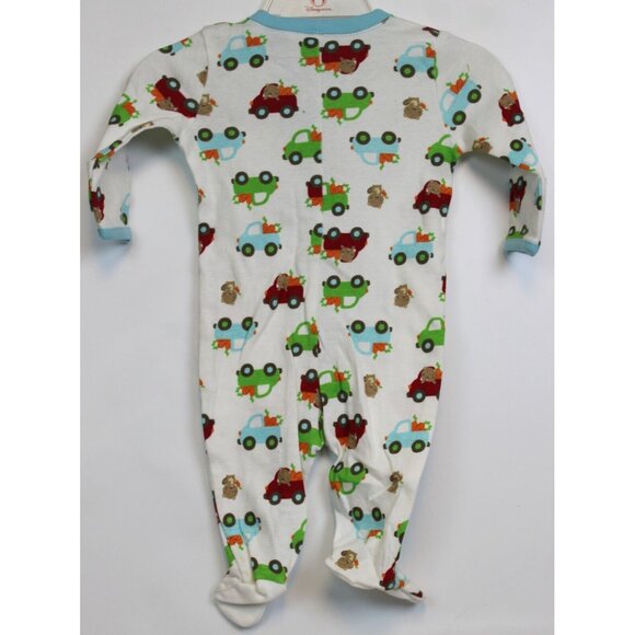 NEW 2014 Gymboree Baby Beaver 3-pc Layette Newborn 0-3 Sleeper Romper Beanie Hat - Picture 5 of 16